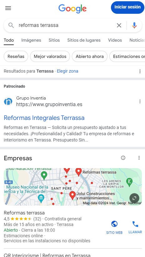 Posicionamiento seo local google maps